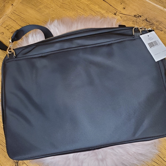 NWT Kate Spade Black Chelsea Laptop Computer Sleeve with Strap Nylon - Picture 5 of 5